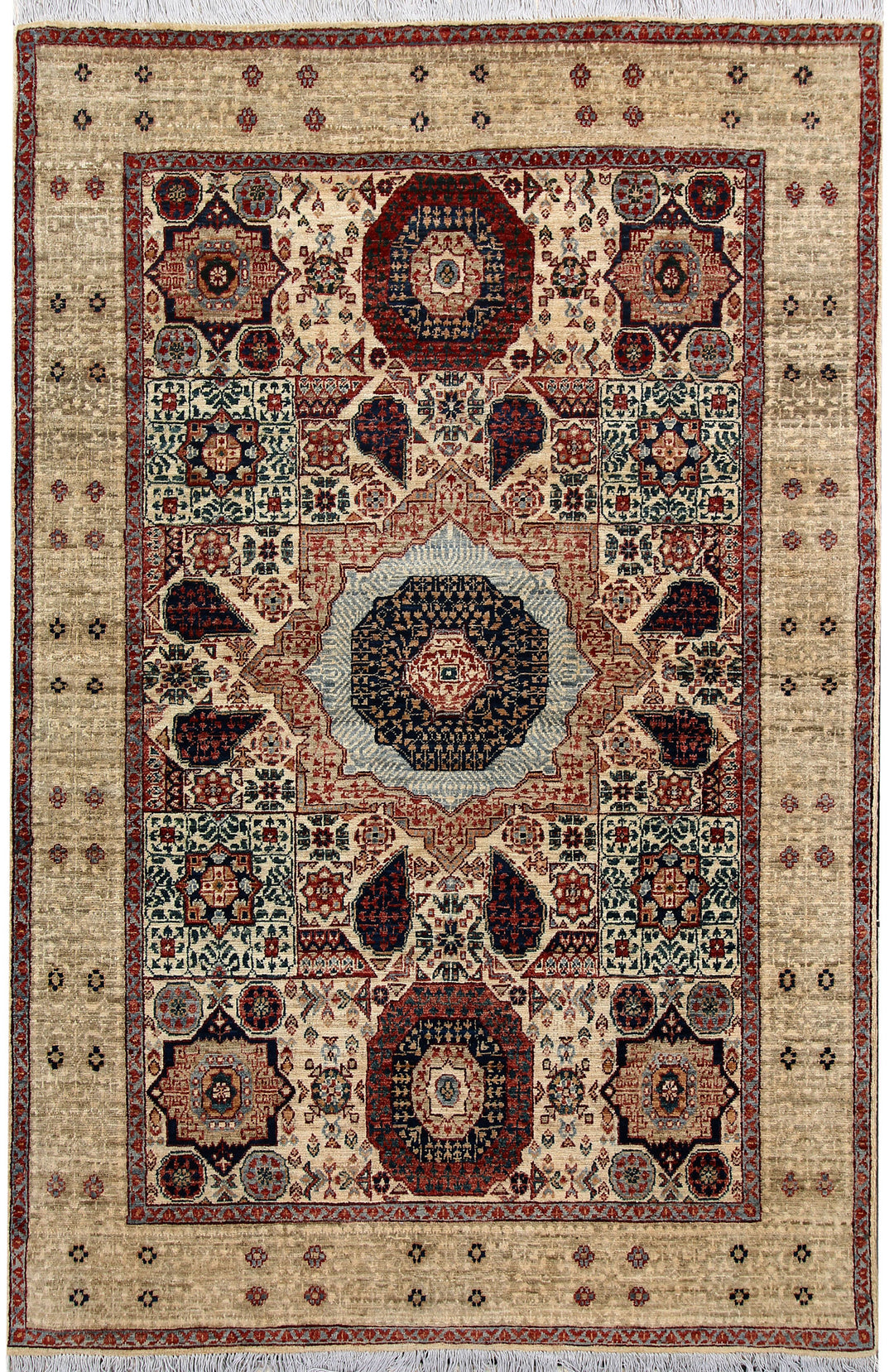 Tan Mamluk 4' 10 x 7' 4 - No. 66101 - ALRUG Rug Store