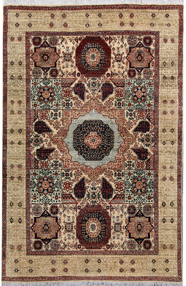 Tan Mamluk 4' 10 x 7' 4 - No. 66101 - ALRUG Rug Store