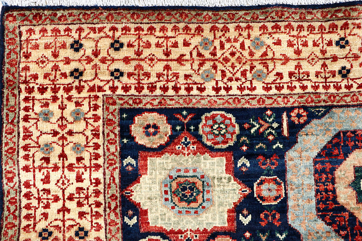 Midnight Blue Mamluk 4' 4 x 5' 9 - No. 66102 - ALRUG Rug Store