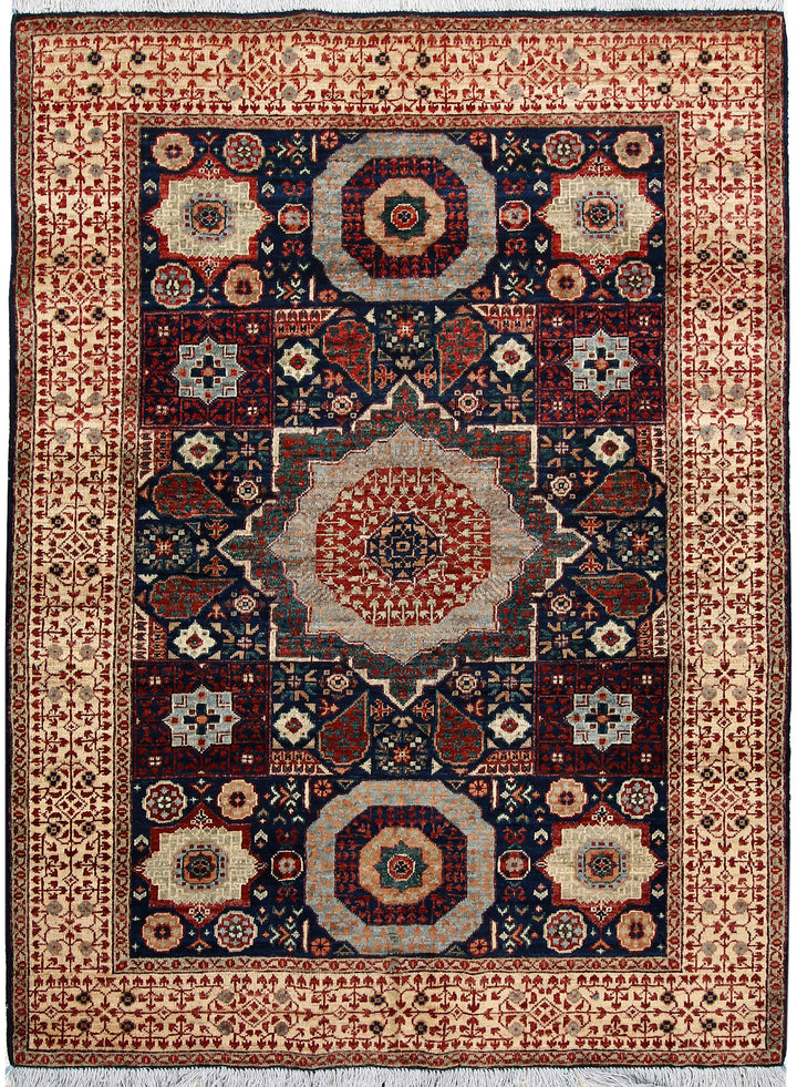 Midnight Blue Mamluk 4' 4 x 5' 9 - No. 66102 - ALRUG Rug Store