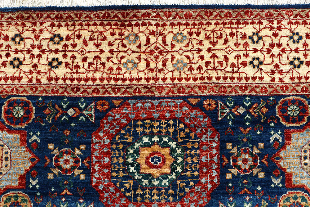 Midnight Blue Mamluk 4' 11 x 6' 7 - No. 66104 - ALRUG Rug Store