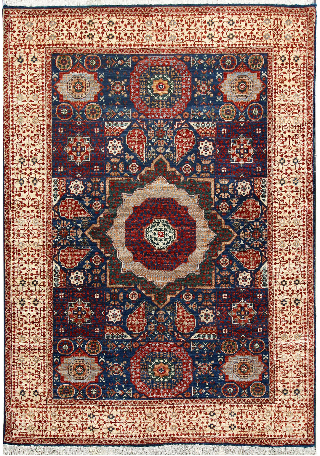 Midnight Blue Mamluk 4' 11 x 6' 7 - No. 66104 - ALRUG Rug Store