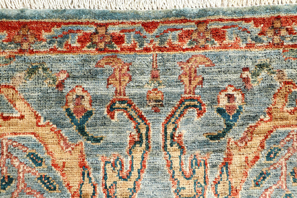 Cadet Blue Oushak 1' 11 x 4' 10 - No. 66107 - ALRUG Rug Store