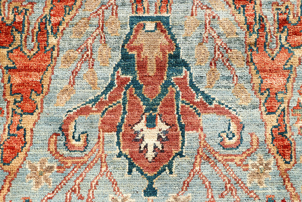 Cadet Blue Oushak 1' 11 x 4' 10 - No. 66107 - ALRUG Rug Store