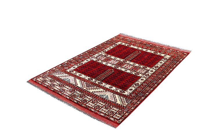 Firebrick Hatchlu 4' x 5' 10 - No. 66109 - ALRUG Rug Store
