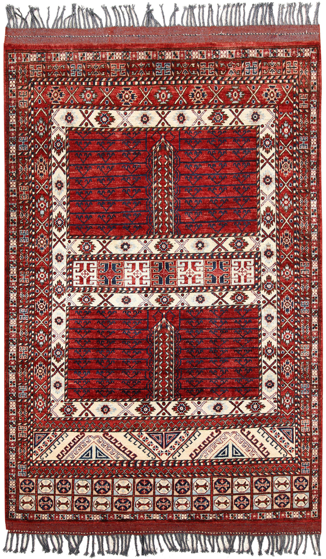 Firebrick Hatchlu 4' x 5' 10 - No. 66109 - ALRUG Rug Store