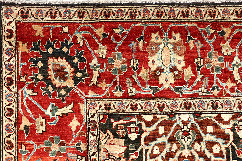 Dark Olive Green Oushak 4' 11 x 7' 1 - No. 66111 - ALRUG Rug Store