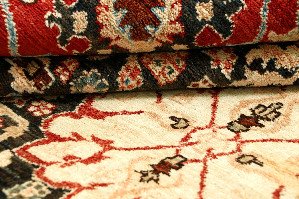 Dark Olive Green Oushak 4' 11 x 7' 1 - No. 66111 - ALRUG Rug Store