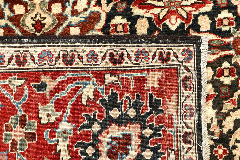 Dark Olive Green Oushak 4' 11 x 7' 1 - No. 66111 - ALRUG Rug Store