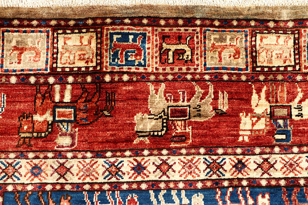 Multi Colored Ziegler 4' 10 x 6' 6 - No. 66113 - ALRUG Rug Store