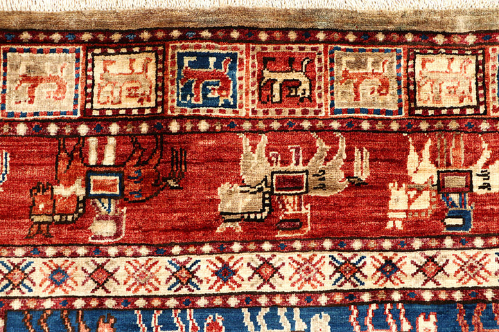 Multi Colored Ziegler 4' 10 x 6' 6 - No. 66113 - ALRUG Rug Store