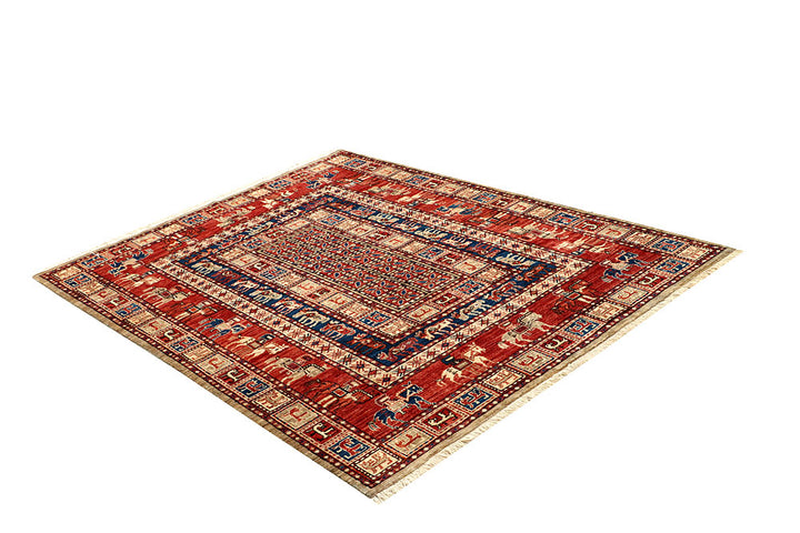Multi Colored Ziegler 4' 10 x 6' 6 - No. 66113 - ALRUG Rug Store