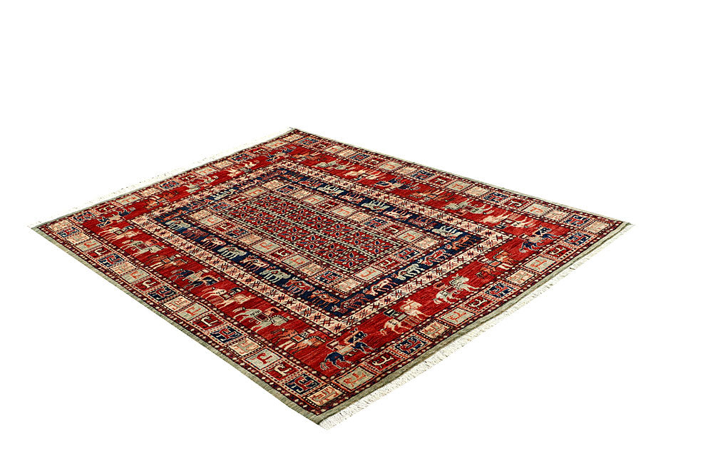Multi Colored Ziegler 4' 11 x 6' 8 - No. 66114 - ALRUG Rug Store