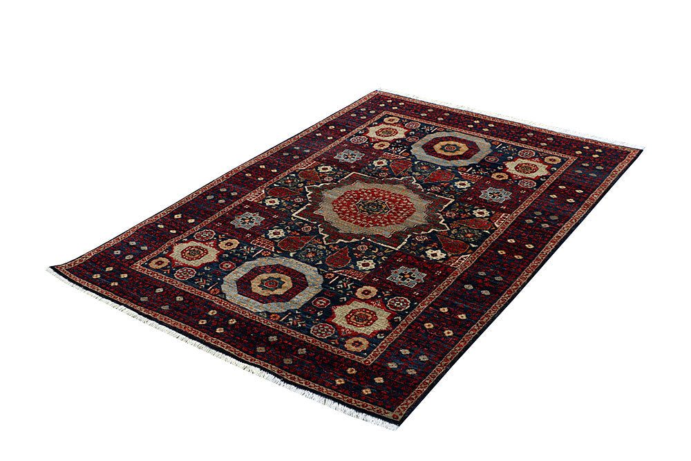 Midnight Blue Mamluk 3' 11 x 5' 9 - No. 66115 - ALRUG Rug Store