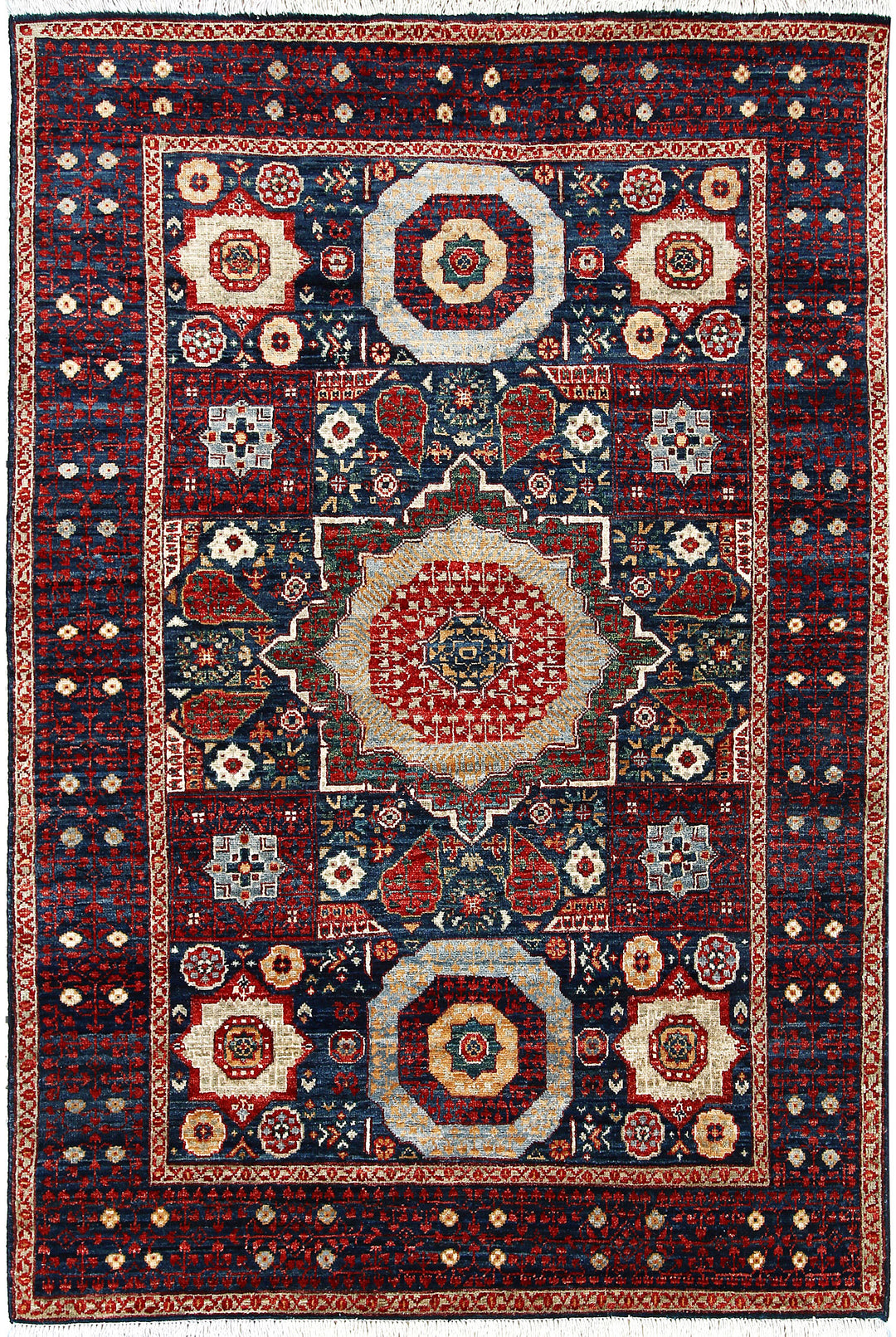Midnight Blue Mamluk 3' 11 x 5' 9 - No. 66115 - ALRUG Rug Store