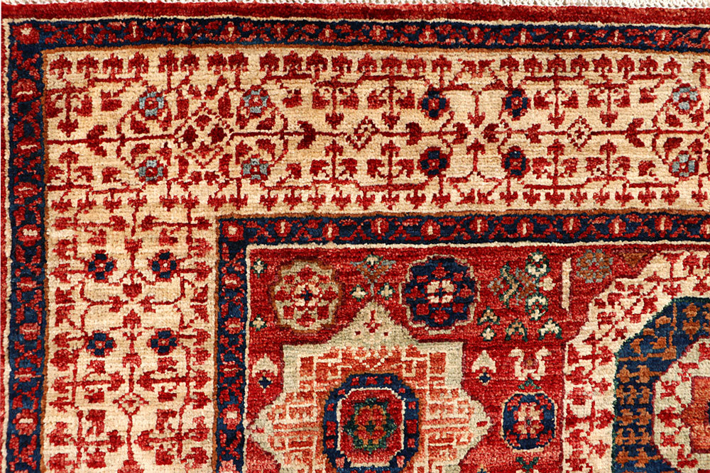 Firebrick Mamluk 4' 2 x 6' 6 - No. 66117 - ALRUG Rug Store