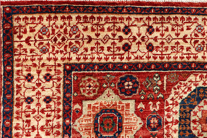 Firebrick Mamluk 4' 2 x 6' 6 - No. 66117 - ALRUG Rug Store