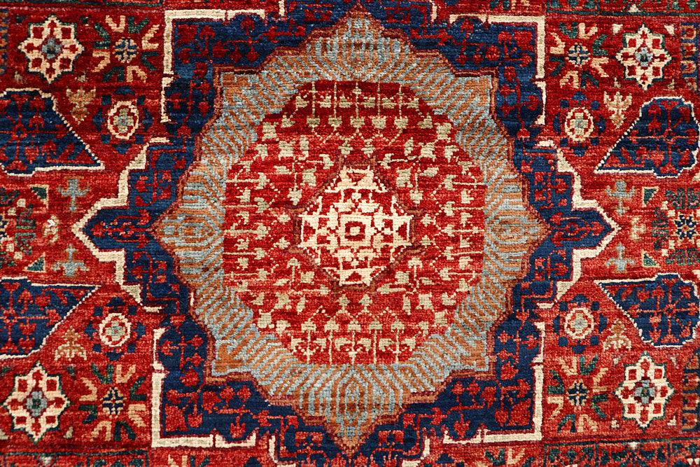 Firebrick Mamluk 4' 2 x 6' 6 - No. 66117 - ALRUG Rug Store