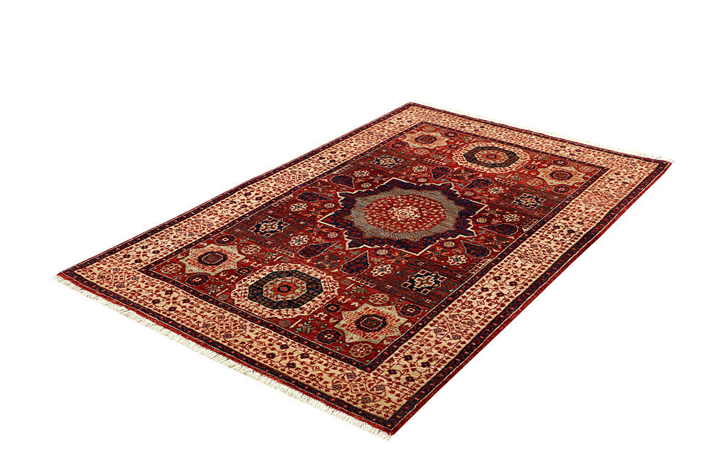 Firebrick Mamluk 4' 2 x 6' 6 - No. 66117 - ALRUG Rug Store