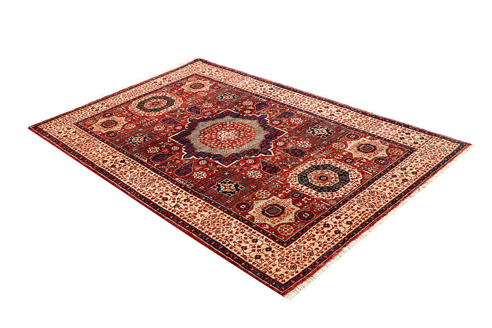 Firebrick Mamluk 4' 2 x 6' 6 - No. 66117 - ALRUG Rug Store