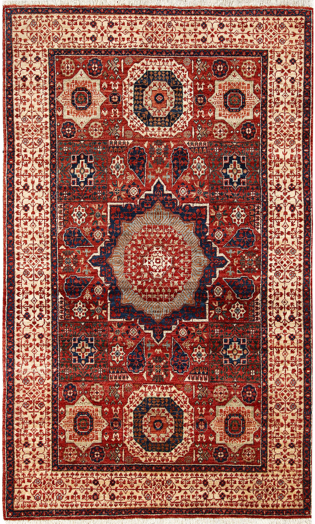 Firebrick Mamluk 4' 2 x 6' 6 - No. 66117 - ALRUG Rug Store