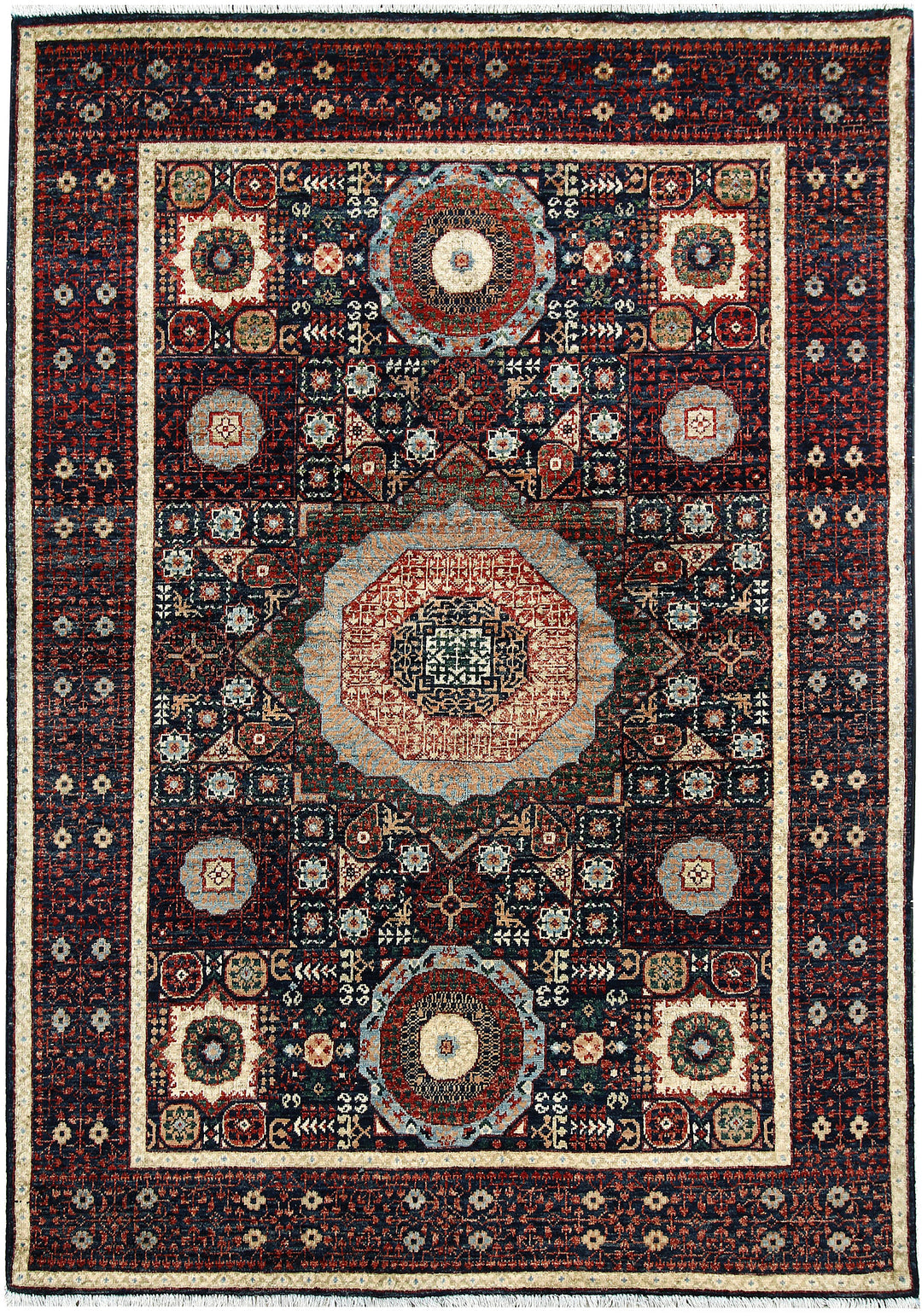 Multi Colored Mamluk 4' 10 x 6' 11 - No. 66118 - ALRUG Rug Store