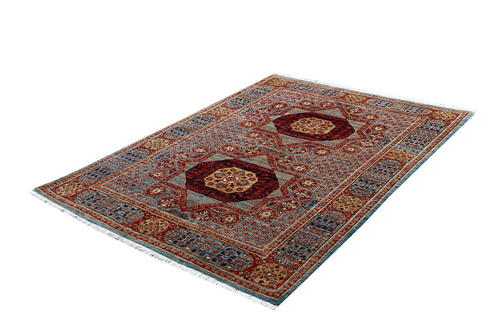 Multi Colored Mamluk 4' 8 x 6' 7 - No. 66119 - ALRUG Rug Store