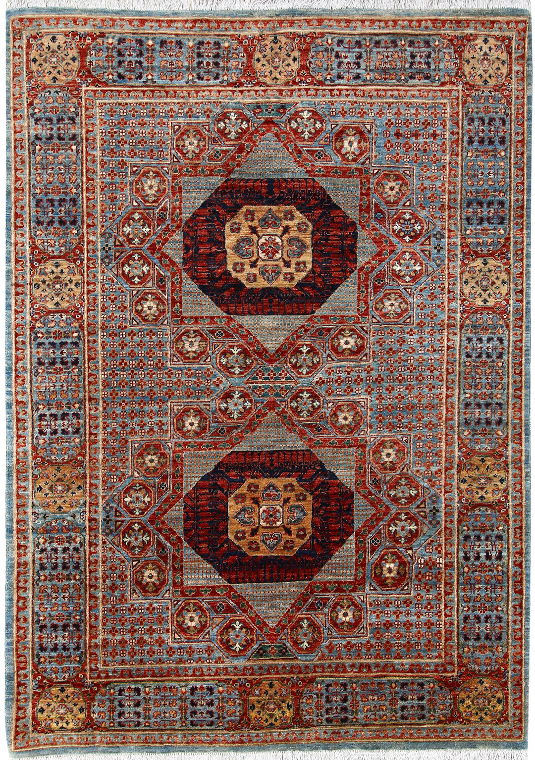 Multi Colored Mamluk 4' 8 x 6' 7 - No. 66119 - ALRUG Rug Store