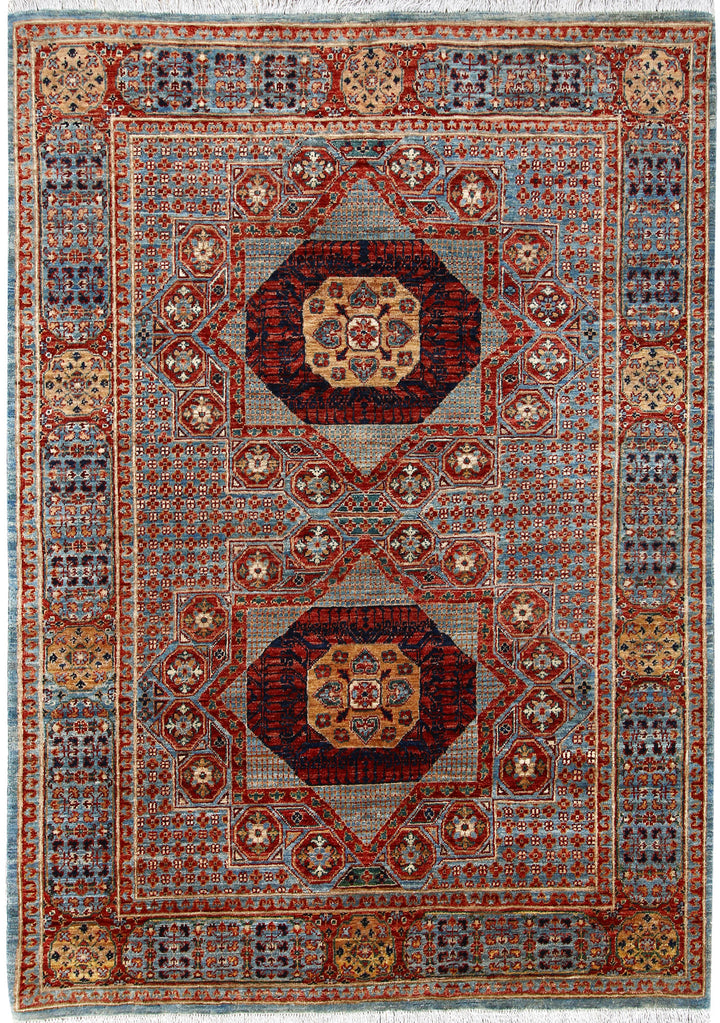 Multi Colored Mamluk 4' 8 x 6' 7 - No. 66119 - ALRUG Rug Store
