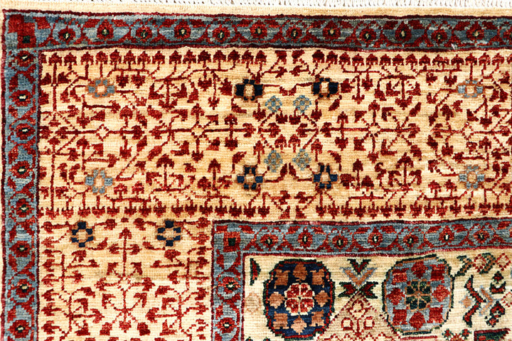 Blanched Almond Mamluk 5' 9 x 9' 3 - No. 66120 - ALRUG Rug Store