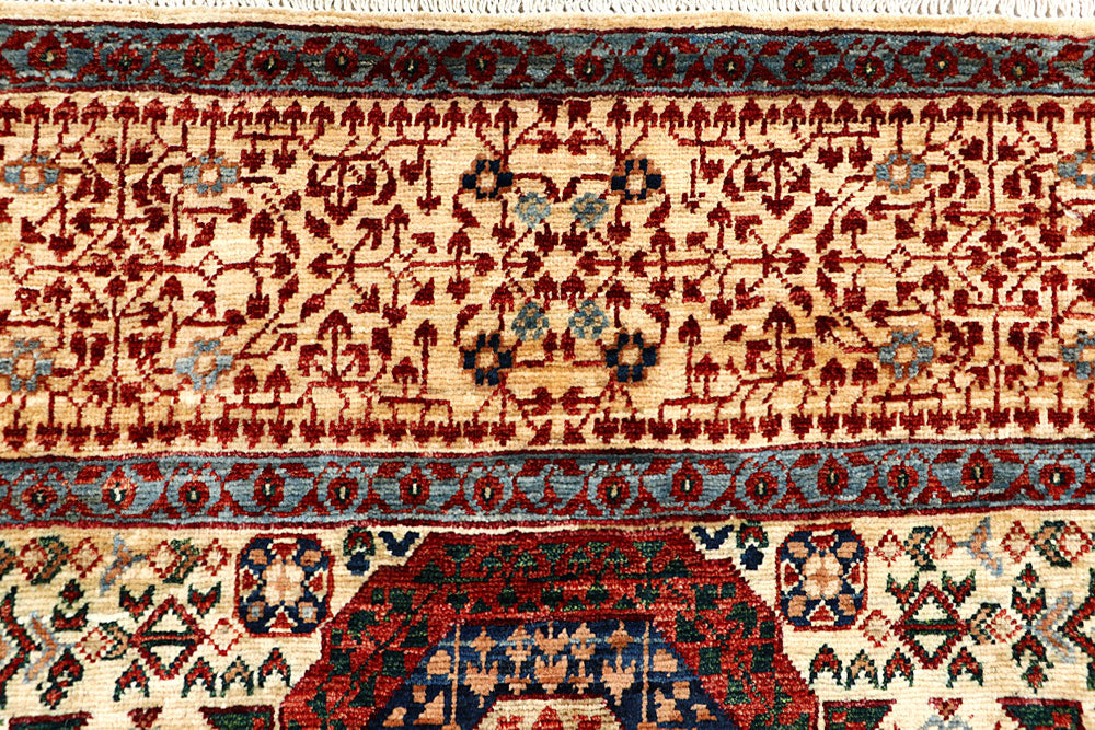 Blanched Almond Mamluk 5' 9 x 9' 3 - No. 66120 - ALRUG Rug Store