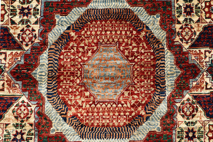 Blanched Almond Mamluk 5' 9 x 9' 3 - No. 66120 - ALRUG Rug Store