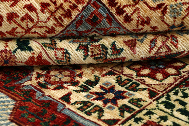 Blanched Almond Mamluk 5' 9 x 9' 3 - No. 66120 - ALRUG Rug Store