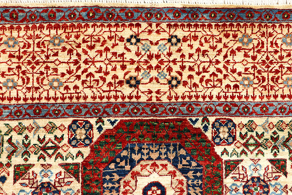 Blanched Almond Mamluk 5' 10 x 8' 10 - No. 66121 - ALRUG Rug Store