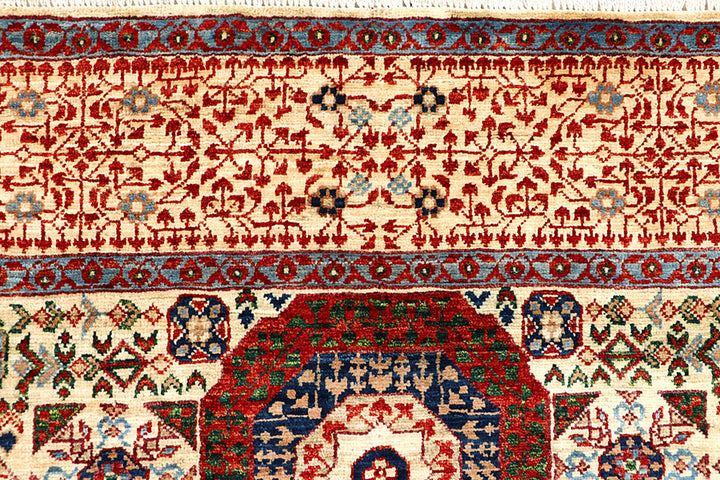 Blanched Almond Mamluk 5' 10 x 8' 10 - No. 66121 - ALRUG Rug Store