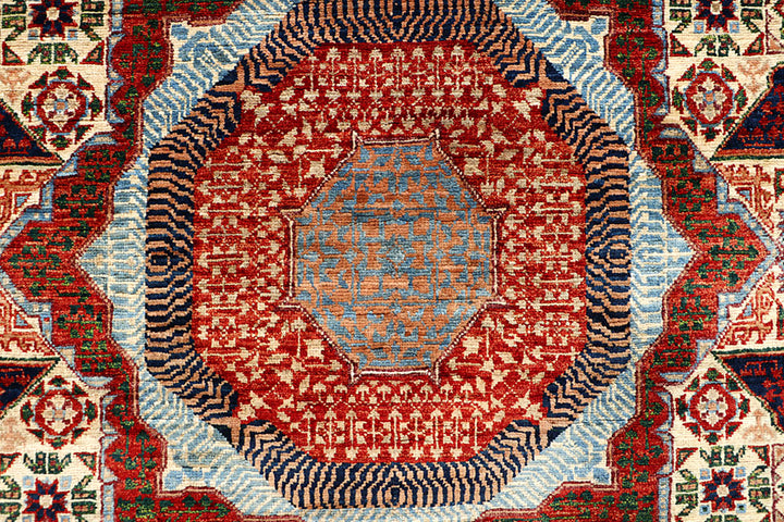 Blanched Almond Mamluk 5' 10 x 8' 10 - No. 66121 - ALRUG Rug Store