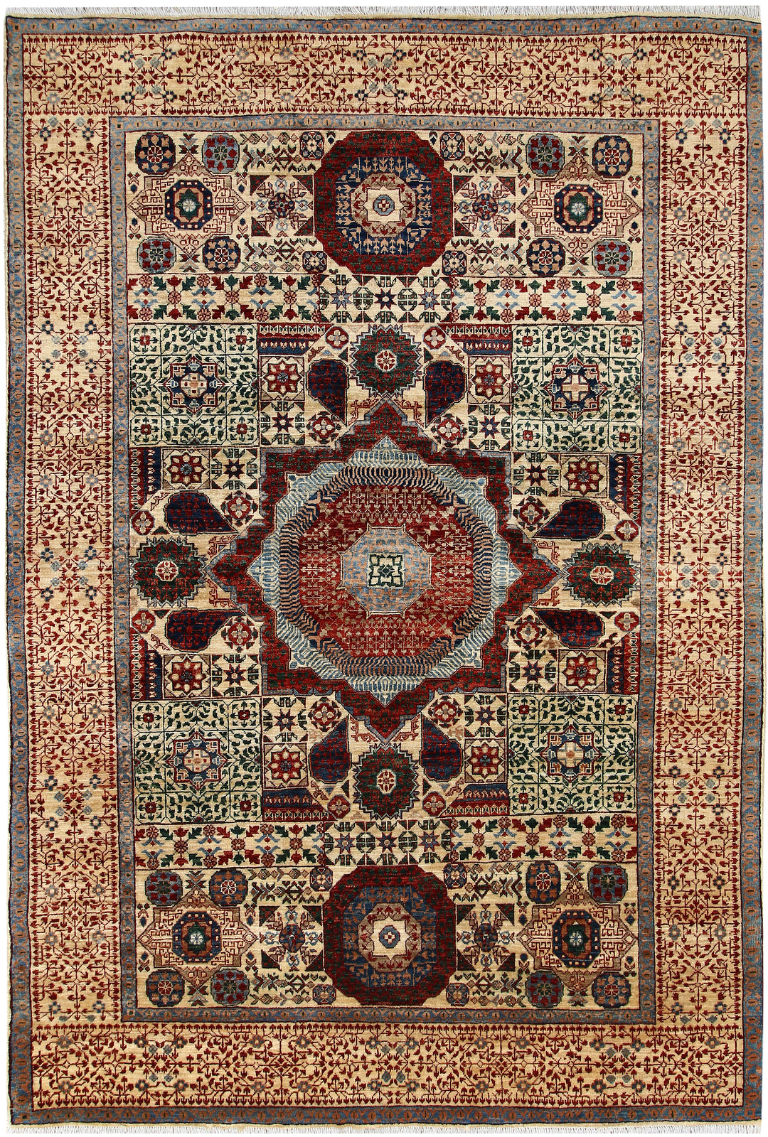 Tan Mamluk 6' x 8' 10 - No. 66122 - ALRUG Rug Store