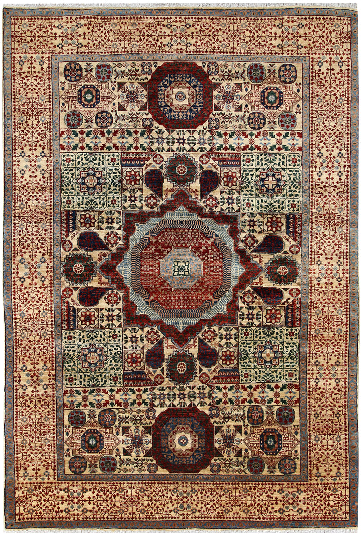 Tan Mamluk 6' x 8' 10 - No. 66122 - ALRUG Rug Store