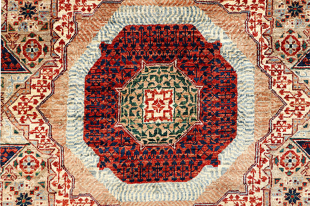 Tan Mamluk 6' 1 x 8' 8 - No. 66123 - ALRUG Rug Store