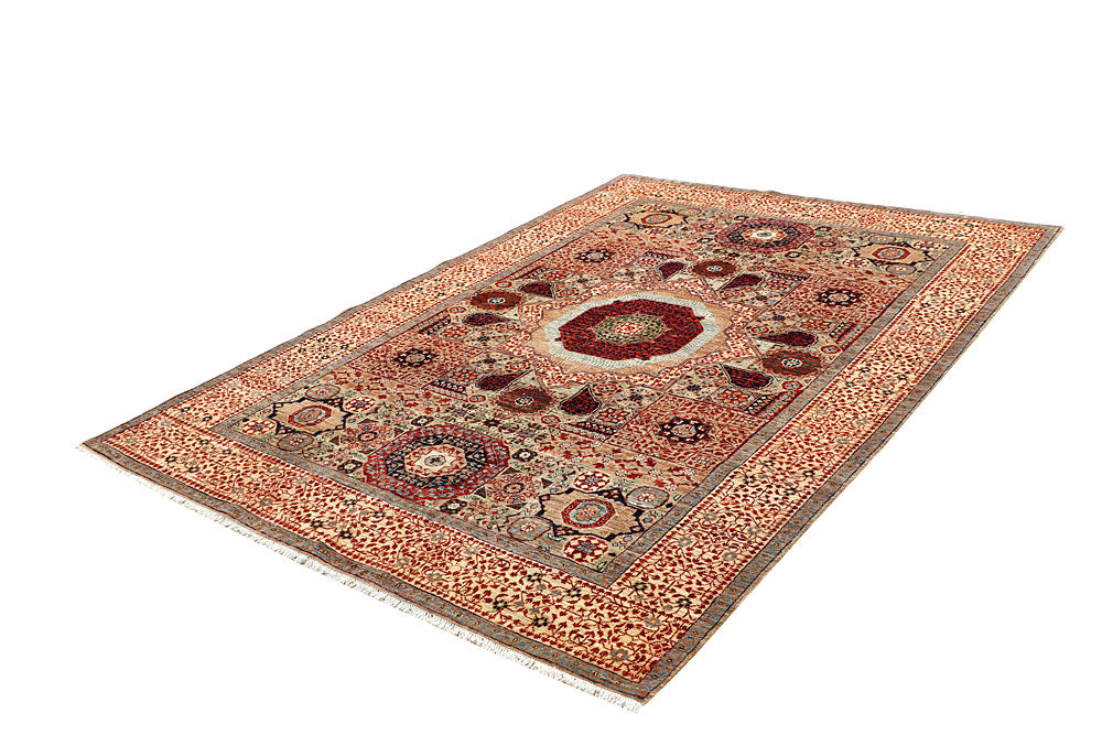 Tan Mamluk 6' 1 x 8' 8 - No. 66123 - ALRUG Rug Store