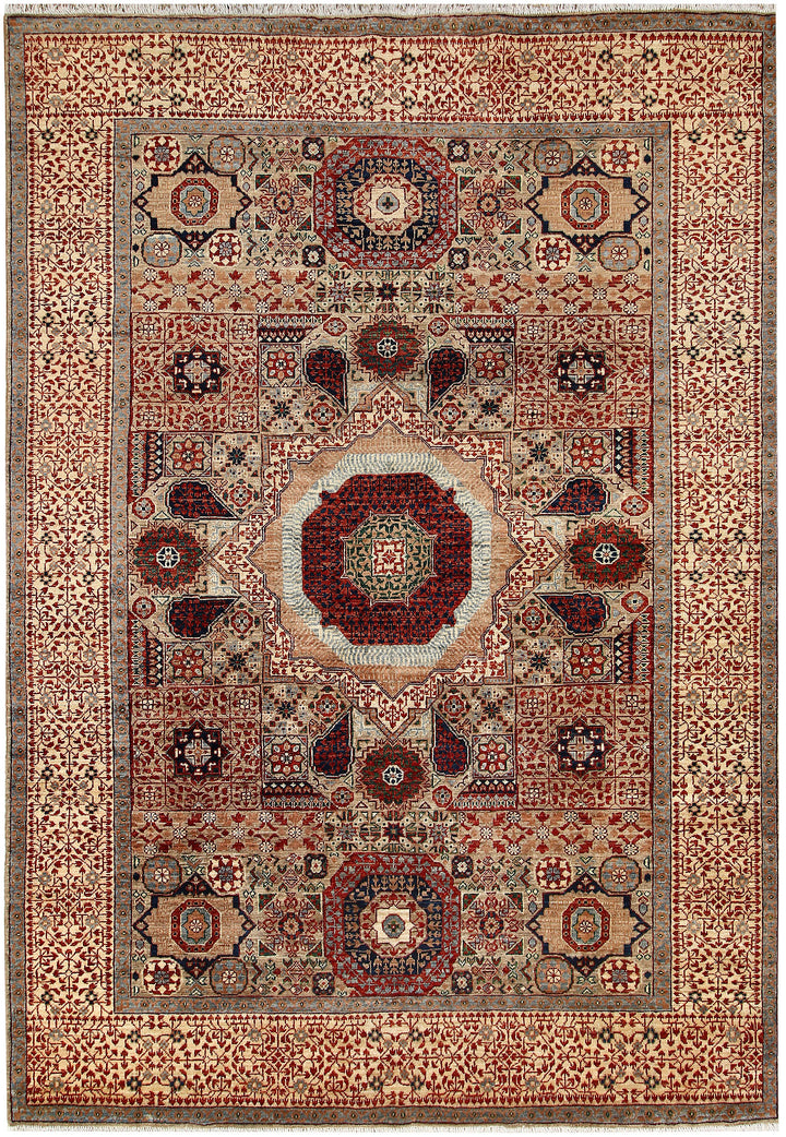 Tan Mamluk 6' 1 x 8' 8 - No. 66123 - ALRUG Rug Store