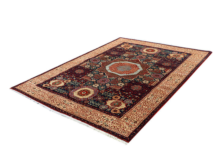Multi Colored Mamluk 6' x 8' 1 - No. 66124 - ALRUG Rug Store