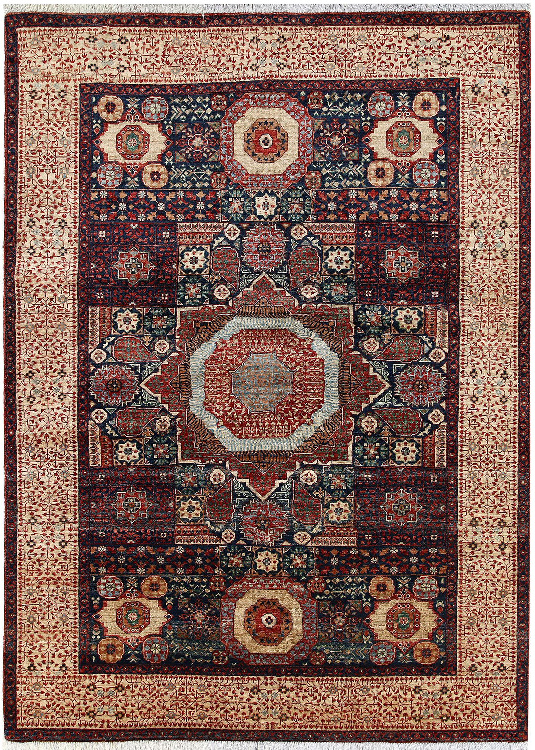 Multi Colored Mamluk 6' x 8' 1 - No. 66124 - ALRUG Rug Store