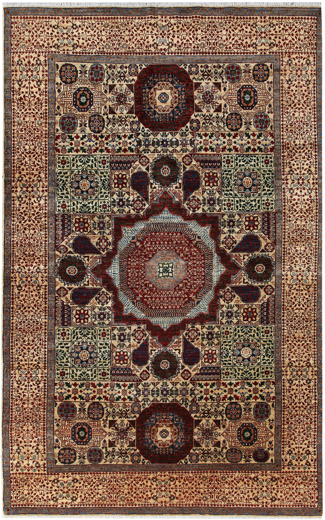 Tan Mamluk 5' 9 x 8' 10 - No. 66125 - ALRUG Rug Store