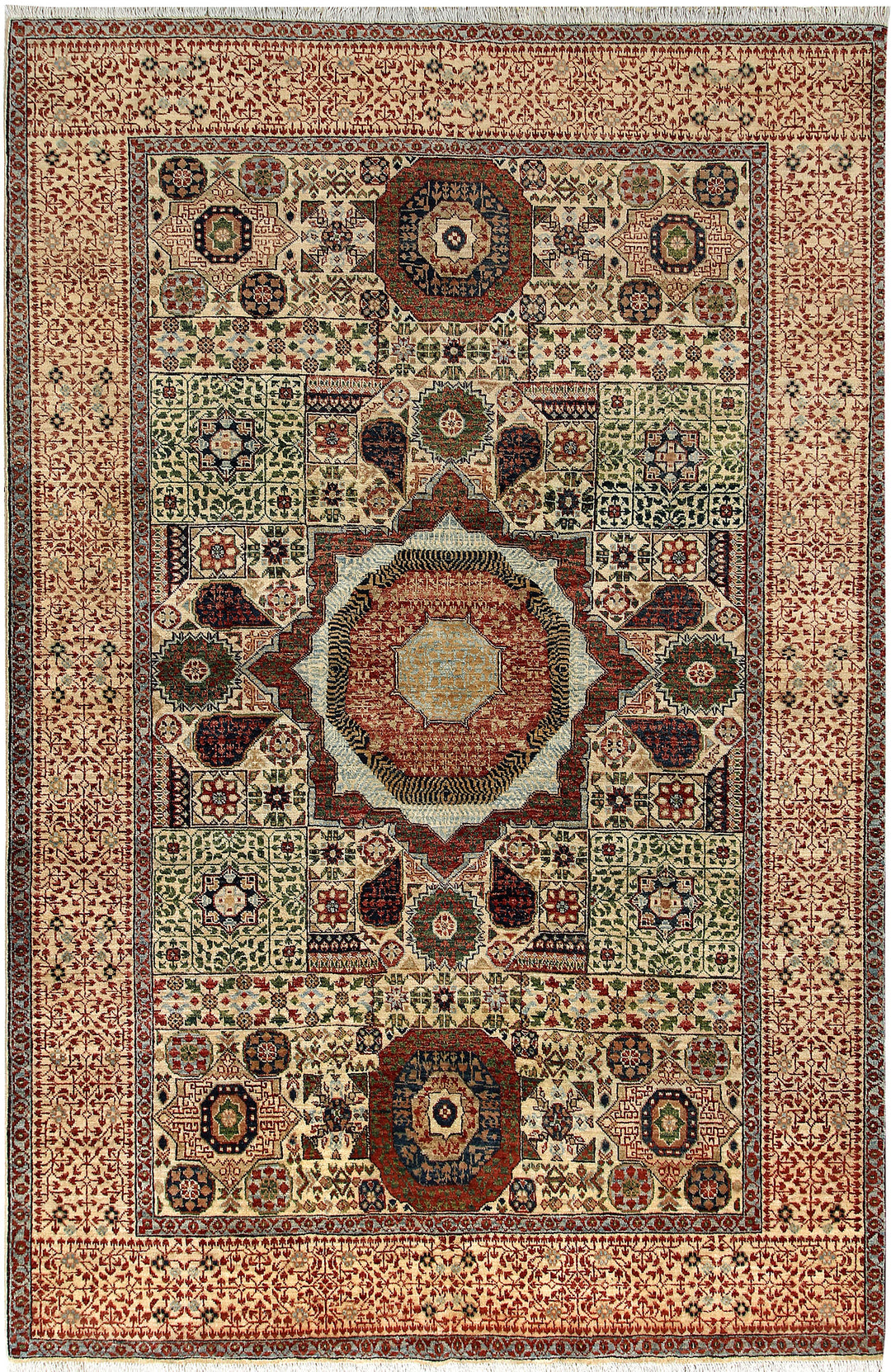 Tan Mamluk 6' x 9' 1 - No. 66126 - ALRUG Rug Store