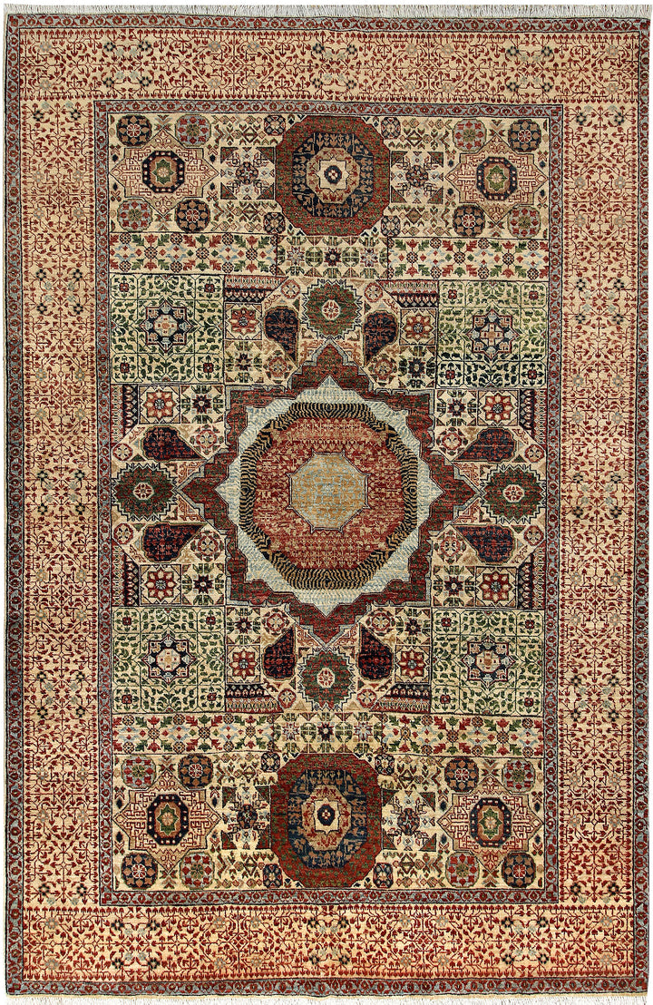 Tan Mamluk 6' x 9' 1 - No. 66126 - ALRUG Rug Store