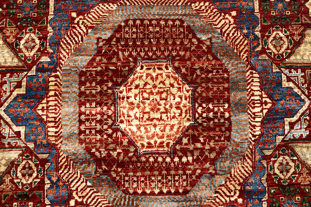 Dark Red Mamluk 5' 9 x 8' 11 - No. 66129 - ALRUG Rug Store