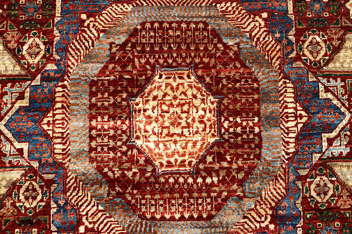Dark Red Mamluk 5' 9 x 8' 11 - No. 66129 - ALRUG Rug Store