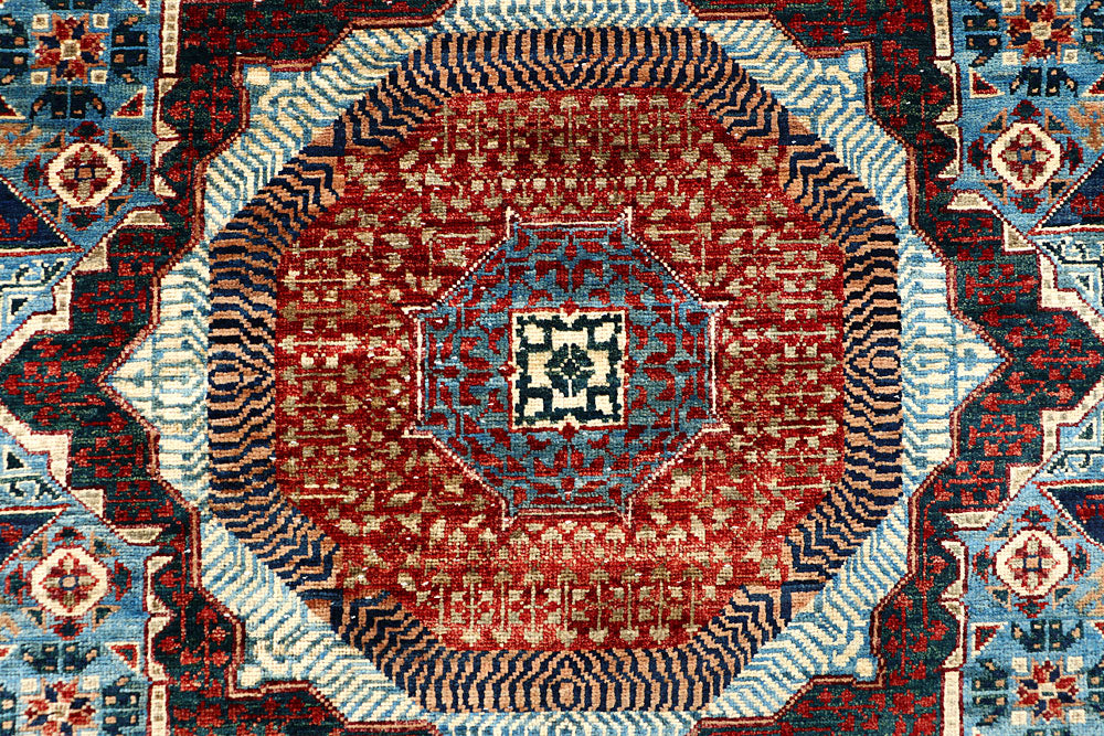 Light Blue Mamluk 6' x 8' 9 - No. 66130 - ALRUG Rug Store