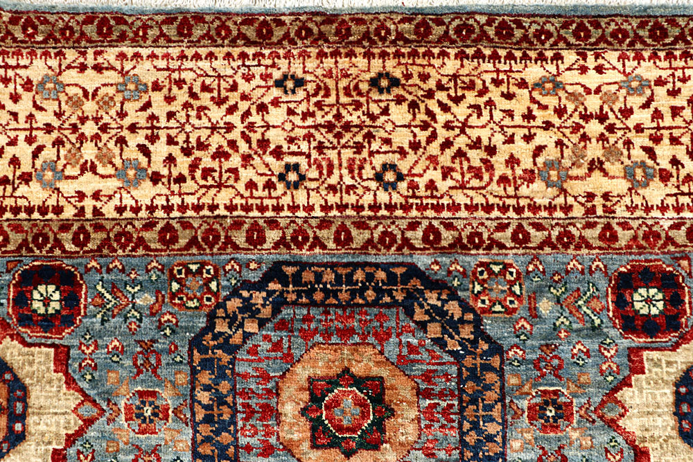 Cadet Blue Mamluk 5' 8 x 7' 9 - No. 66133 - ALRUG Rug Store